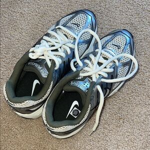 Nike White and Gray Running Shoes
